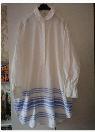 Платье-рубашка h&m, размер 10(l,xl)