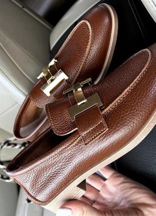 Кожаные лоферы3 фото