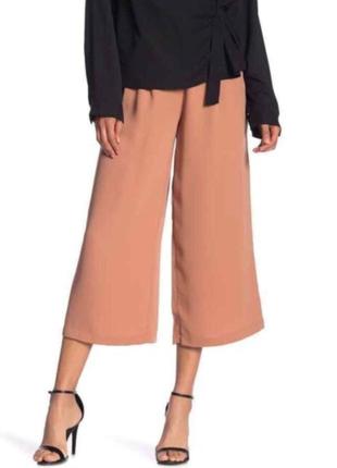 Розовые женские кюлоты палаццо