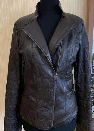 Шкіряна куртка косуха фірмова ares шкіра розмір xl/xxl