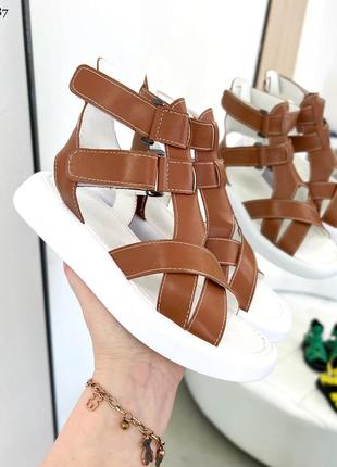 Босоніжки жіночі натуральна шкіра, кожаные женские босоножки