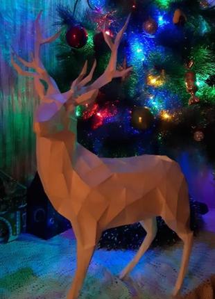 Оплата після отримання конструктор з картону 3d фігура олень паперкрафт papercraft подарунковий набір для творчості іграшка