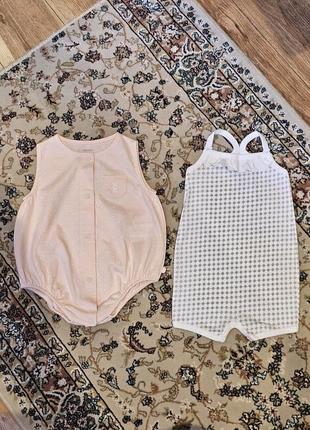 Ромперы летние песочник девочка боди