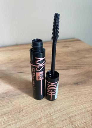 Туш для вій maybelline new york lash sensational sky high, cosmic black, 7.2 мл