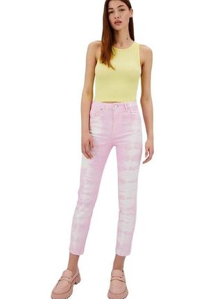 Джинсы тай дай stradivarius xxs, xs 13-14 лет