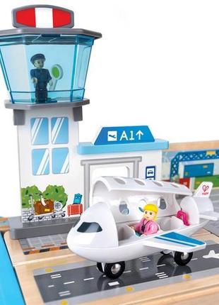 Іграшкова залізниця hape у контейнері 80 ел. (e3773)6 фото