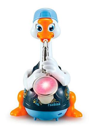 Музична іграшка hola toys гусак-саксофоніст синий (6111-blue)