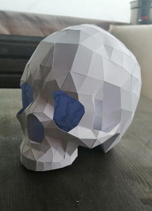 Paperkhan набір для створення 3d фігур череп голова паперкрафт papercraft подарунок іграшка сувенір конструктор для творчості