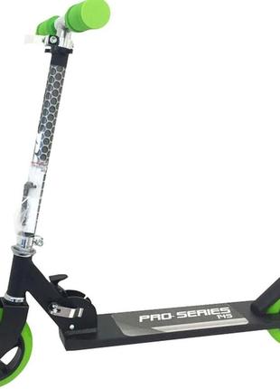 Дитячий самокат складаний scooter pro-series 200 (регульоване кермо, заднє гальмо, d=20 см, колеса pu) wt-3