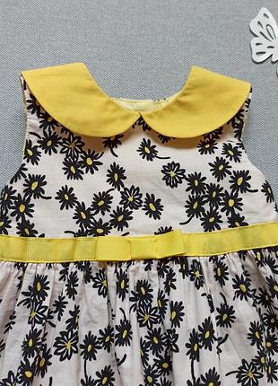 Детское летнее платье 9-12 мес george для девочки 2