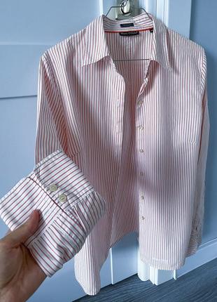 Рубашка женская рубашка marco polo m 38 в полоску классическая