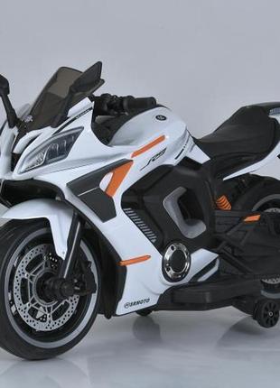 Детский электромотоцикл sr moto (белый цвет) 24v