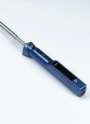 Портативний паяльник ts101 65w blue miniware e-design 4