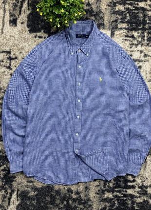 Сорочка лляна polo ralph lauren