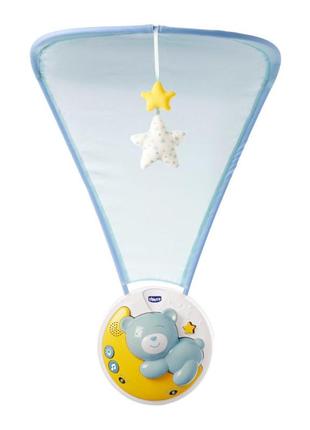 Мобайл chicco next 2moon блакитний 3 в 1 з ефектами (8058664111329)