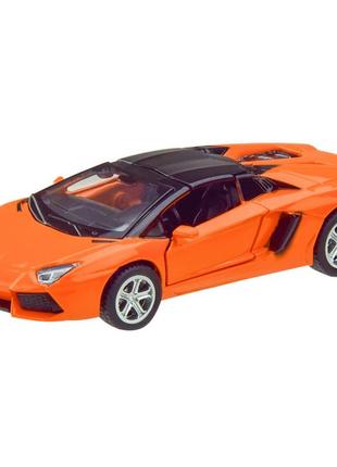 Автомодель автопром lamborghini aventador помаранчева 1:43 (4313)