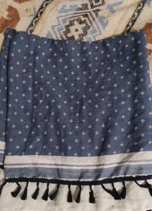 Шарф-снуд с абстрактным рисунком