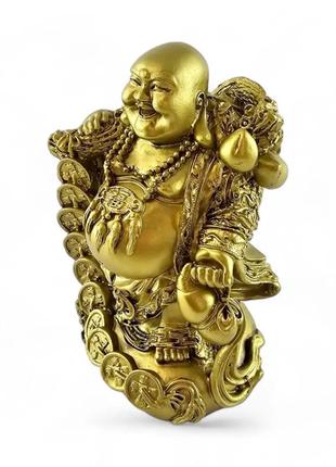 Статуэтка хотей с тыквой горлянкой и монетами 35202