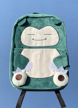 Плюшевый рюкзак з snorlax pokemon покемоны снорлакс