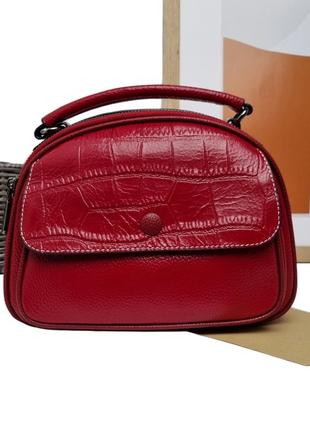 Сумка бордова жіноча крос-боді арт.9009 winered vivaverba україна — (54)