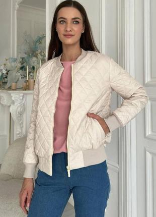 Жіноча коротка куртка з плащової тканини 44-50 розміри2 фото