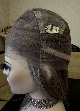 Система замещения волос, парик натуральный на полной сетке, русый длинний волос