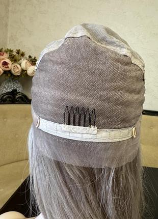 Система замещения волос, парик натуральный на полной сетке, русый длинний волос