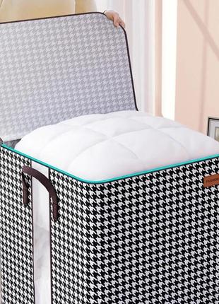 Набор органайзер для одежды, постельного белья, одеял 46*40*51 см ( 110 л) -3 шт6 фото