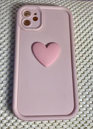 Силиконовый защитный чехол накладка для iphone 11.