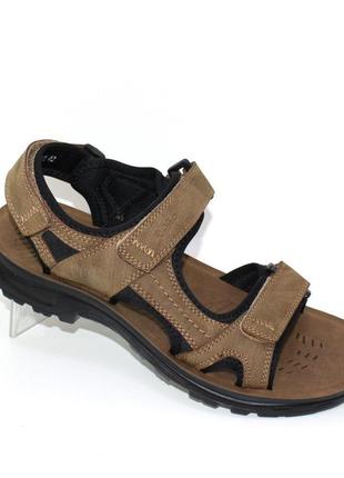 Коричневі чоловічі спортивні сандалі босоніжки на липучках, 40,41,43,45
