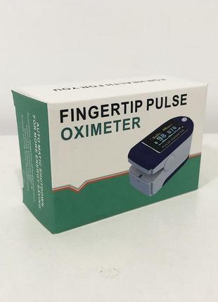 Пульсоксиметр fingertip pulse oximeter. цвет: синий