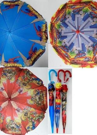 Зонт детский трансформеры спайдермен 031-2 полиэстер зонтик 80см, см. описание1 фото