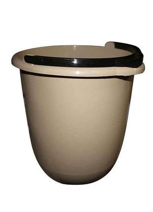 Відро пл. 12л з носиком та поділками бежеве тм мед