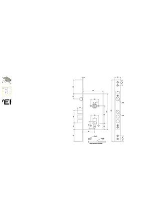 Замок врізний avers t-52-cr small-l 0000407525 фото