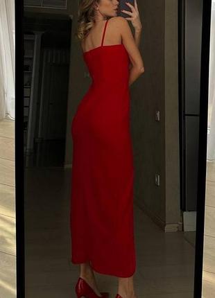 Роскошное однотонное базовое новое обтягивающее облягающее женское вечернее длинное...