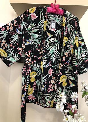 Очень красивый летний пиджак кардиган с поясом, летняя накидка