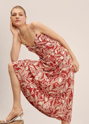 Хлопковый сарафан mango