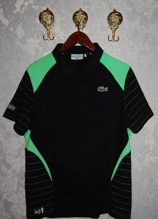 Крутая рубашка футболка поло lacoste andy roddick polo, оригинал, на 50-52 р (6)