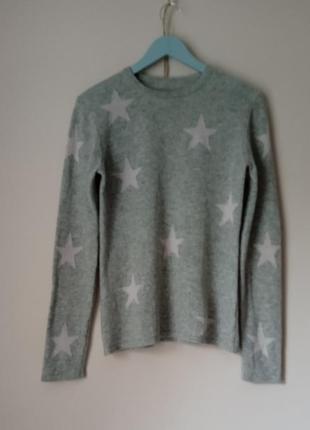 Джемпер кашемировый, звездный,magaschoni cashmere(?) ,s-m.