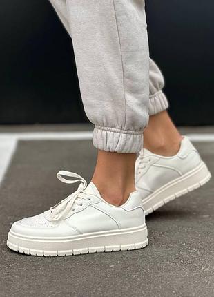 Кеди базові з натуральної шкіри