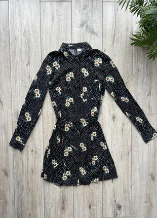 Платье в цветы h&m