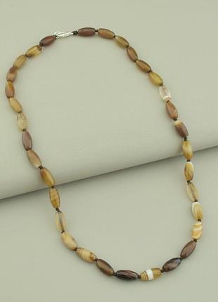 121645 бусы  агат 47 см.
