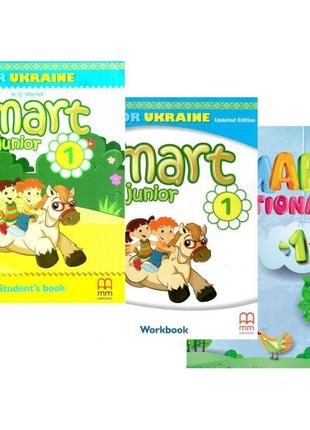 Нуш англійська мова 1 клас smart junior комплект підручник + зошит + dictionary мітчелл лінгвіст