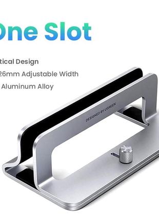 Підставка для ноутбука вертикальна ugreen vertical stand aluminum