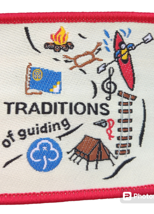 Патч, нашивка traditions of guiding, туризм, гід, кемпінг