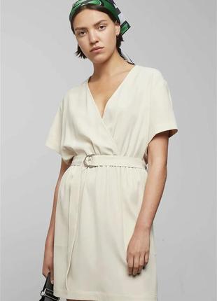 Коротка сукня плаття з запахом кімоно з поясом weekday jess dress