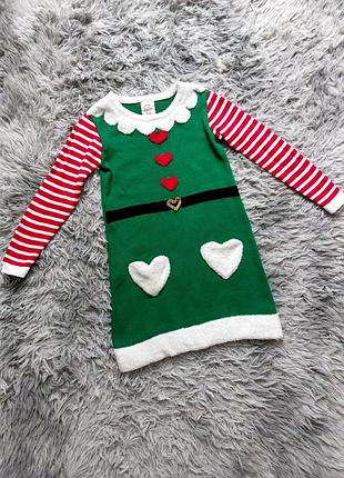 Новорічна сукня, плаття ельф,карнавальне плаття, тепле плаття, плаття на новий рік