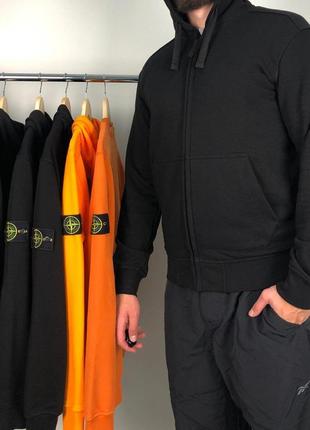 Худи stone island crewneck zip hoodie