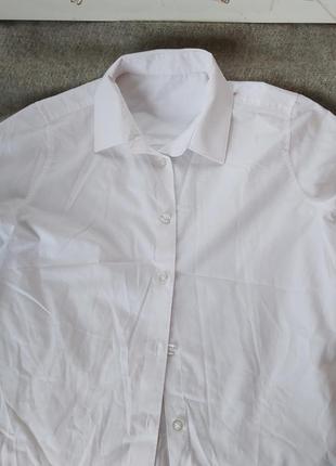 Рубашка белая 9-14 лет
