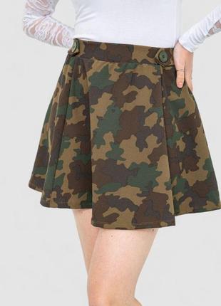 Спідниця, колір хакі, 244r268-1